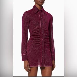 Oseree Lumiere Shirt Dress - purple